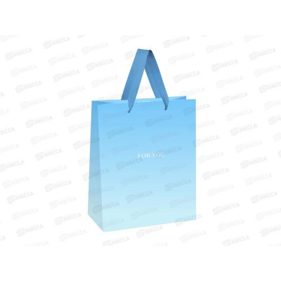 Пакет подарочный 11*14*6,5 MESHU &quotFor you.Blue&quot, MS_66223 *12