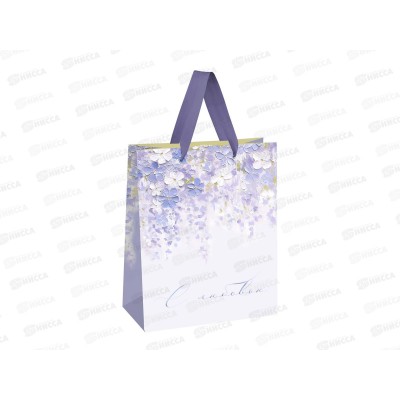 Пакет подарочный 18*23*10см MESHU &quotPurple flowers&quot, MS_66134 *12