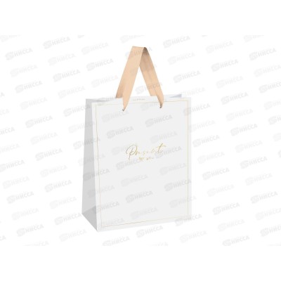 Пакет подарочный 18*23*10см MESHU &quotWhite elegance&quot, MS_66145 *12