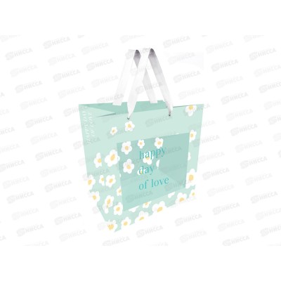 Пакет подарочный 23*18*10см MESHU &quotChamomile field&quot,с окошком 45794*12