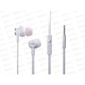 Наушники вакуумные AUX разъём с МК 1.2м More choice P42 White Silver
