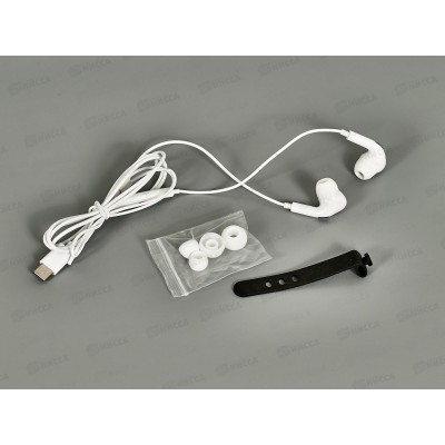 Наушники вакуумные Туре-С разъем с МК р/г 1,2м More choice G29a White Наушники вакуумные Туре-С разъем с МК р/г 1,2м More choice G29a White
