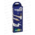 Аудиокабель AUX 3,5mm угловой 1м  More choice UK11 White