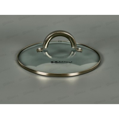 Крышка 18см стекл с мет. ободком и пароотвод КТ-018-РК Крышка 18см стекл с мет. ободком и пароотвод КТ-018-РК