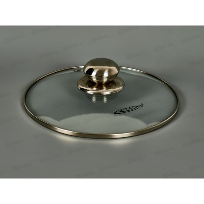 Крышка 20см стекл с мет. ободком и пароотвод КТ-020-РК Крышка 20см стекл с мет. ободком и пароотвод КТ-020-РК