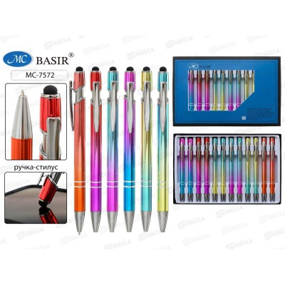 Ручка авт. BASIR стилус,метал, МС-7572*50 Ручка авт. BASIR стилус,метал, МС-7572*50