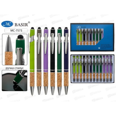 Ручка авт. BASIR стилус,метал, МС-7573*12 Ручка авт. BASIR стилус,метал, МС-7573*12