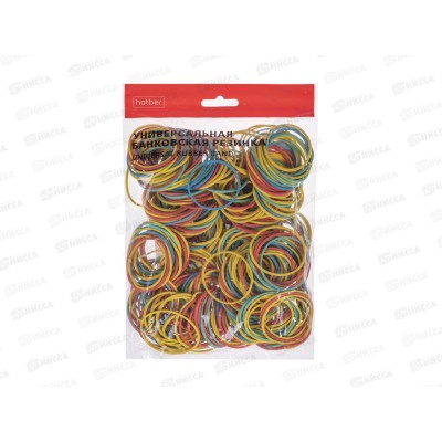 Резинка д/денег Hatber  60мм, 200г асс ,083966 *10/200