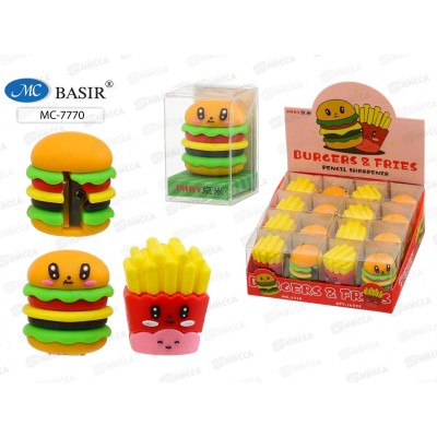 Точилка Basir Фас Фуд  пласт., асс.МС-7770*60