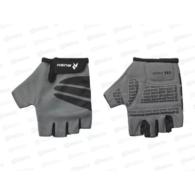 Велоперчатки RUSH HOUR STANDART GEL р.S серый, 01-3020, 385171  гб