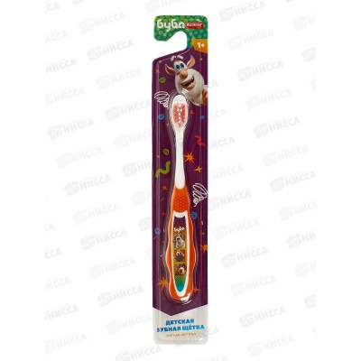 Зубная щетка УМКА MASTER DENT фигурная для детей Буба, оранжевая, 129127-BU *12