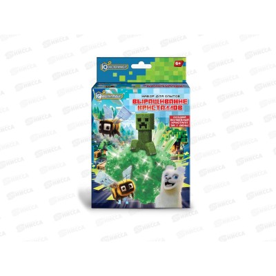 Набор по выращиванию кристаллов Майнкрафт. IQ Эксперимент, EX-CG02-MN