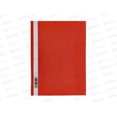 Скоросшиватель-мяг.пл. Hatber пр.верх, красна,140/180мкм 00103 *20/600