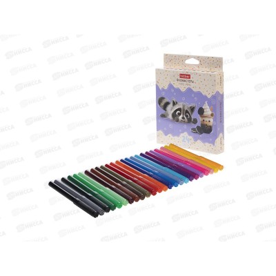 Фломастеры 24цв. Hatber Вот енот, к/у, 093539 *12