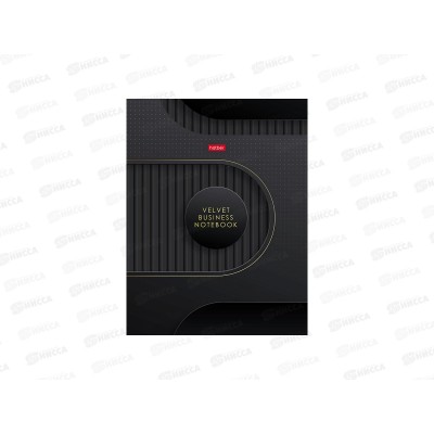 Бизнес-блокнот 80л Hatber А5 Velvet style_black 167*216мм, 35524 *20