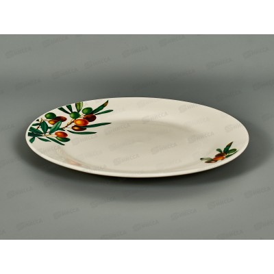 Тарелка плоская круглая d-20см Оливки (12/72) т8-19213ц