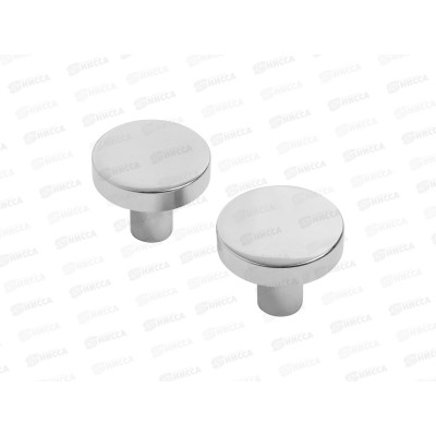 Ручка-кнопка AP2401 2шт. StahlBuro, CP хром *25 793