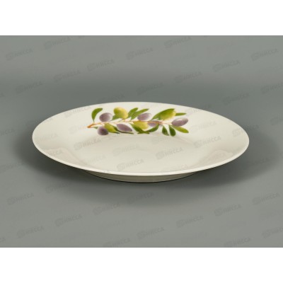 Тарелка плоская круглая 17,5см Оливки т7-3116ц *12/96