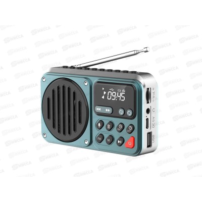 Радиоприемник Perfeo цифровой PILOT FM 87.5-108МГц/ MP3/ питание USB или 3*14500, , серый, PF_D0575