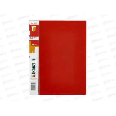 Скоросшиватель  А4 и внутр.карманом красный,07S-K *54