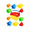 Сортер-ведерко (красный, желтый, синий), И-0800  *8