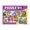 Пазлы 3 в 1. Чудесные пони №5 (50,70,100 эл), П-8451 *12