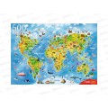 ПАЗ 500эл. Карта мира, П500-2604  *10