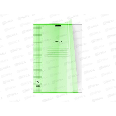 Тетрадь 96л кл. ПОЛИ А4 CoverPro Neon fizzy, пласт.обл. зел. 56419 *21