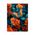 Алмаз. мозаика (класс.) 30х40см Оранжевая бабочка, НД-6409 без подр.