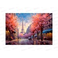 Алмаз. мозаика (блест.) 30х40см Весенний Париж, НД-2678 без подр.