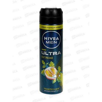 НИВЕЯ дез спрей муж. 150мл Ultra Extreme *12 НИВЕЯ дез спрей муж. 150мл Ultra Extreme *12