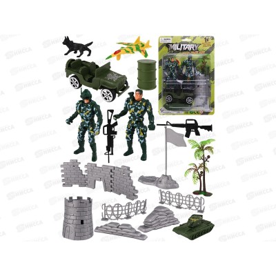Игровой набор "Военные-2" (солдатики 2шт, машина) 2083640 в блист. Игровой набор "Военные-2" (солдатики 2шт, машина) 2083640 в блист.
