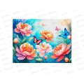 Алмаз. мозаика (класс.) 40х50см Цветочный рай, НД-1294 с подр.