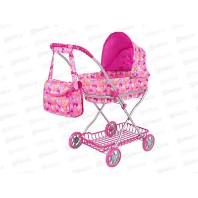 Коляска для кукол 9325-E (63х35х71см) с люлькой, в пакете