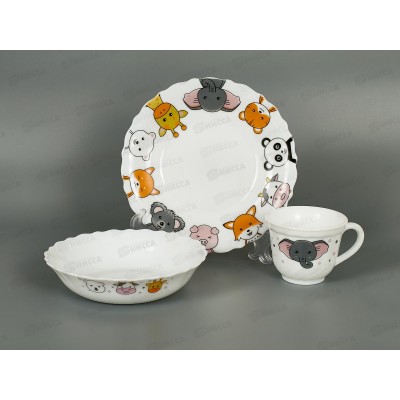 Набор для завтрака 3пр Animals PO-3sd-754 122289 *12 Набор для завтрака 3пр Animals PO-3sd-754 122289 *12