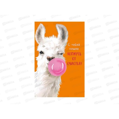 Открытка 121*183 С тобой можно лопнуть от 0480.376