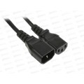 Шнур сетевой REXANT СЕЕ7/7(Schuko)–IEC320 C13 3x0,75мм 6А 0.6м, 04-2731