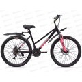 Велосипед 26&quot 21ск RUSH LADY 500 DISC ST черный рама 15&quot, 388097