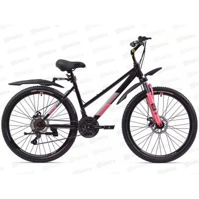 Велосипед 26&quot 21ск RUSH LADY 500 DISC ST черный рама 15&quot, 388097
