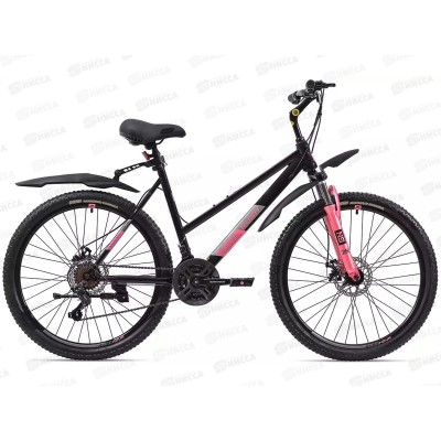 Велосипед 26" 21ск RUSH LADY 500 DISC ST черный рама 19", 388103 Велосипед 26" 21ск RUSH LADY 500 DISC ST черный рама 19", 388103