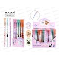 Ручка пиши-стир. MAZARI Pets син. 0.38мм 3диз. М-5847-70  *12