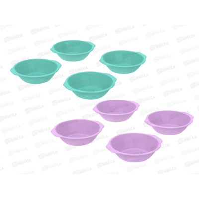 Набор тарелок &quotПикник&quot 4шт (d-180мм, h-45мм, 700мл) АП 534