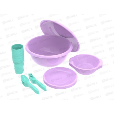 Набор посуды для пикника №9 &quotВечеринка&quot (6 персон, 32пр.) АП 184