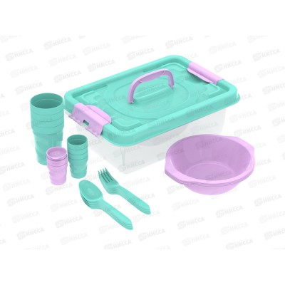 Набор посуды для пикника №16 "Всегда с собой- 2" (4 пер. 23пр.) АП 775 Набор посуды для пикника №16 "Всегда с собой- 2" (4 пер. 23пр.) АП 775