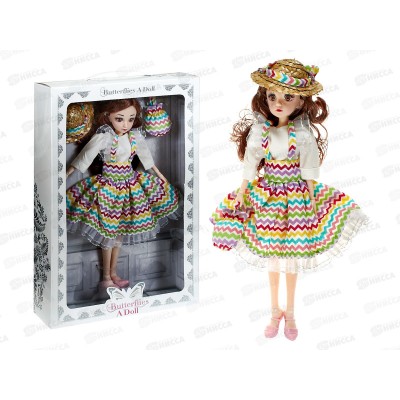 Кукла 40см 1995002 с аксессуарами, ручки и ножки шарнирные в/к 43*29*7