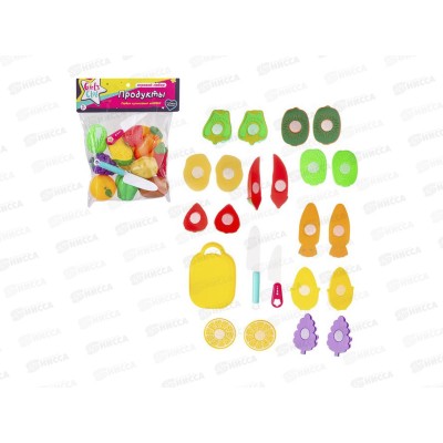 Набор "Продукты Girl's club" IT111000 на липучках, 13 пред. в пакете Набор "Продукты Girl's club" IT111000 на липучках, 13 пред. в пакете