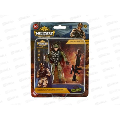 Набор &quotВоенный &quot Y25855070 (солдатик, оружие) 3 вида, на блистере