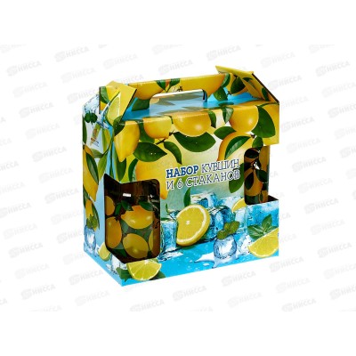 Набор д/воды 7пр 1607/6-Д Лимоны *3