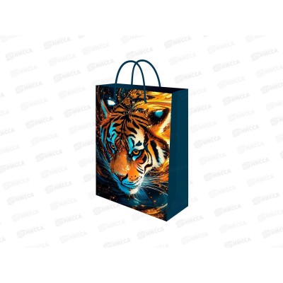 Пакет подарочный MI 14х20х6,5см Тигр, ППК-7084  *12