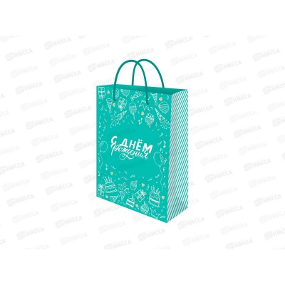 Пакет подарочный MI 22х31х10см Мятное настроение, ППК-7913  *12